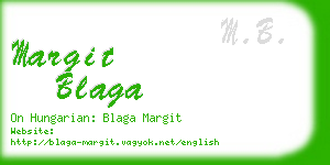 margit blaga business card